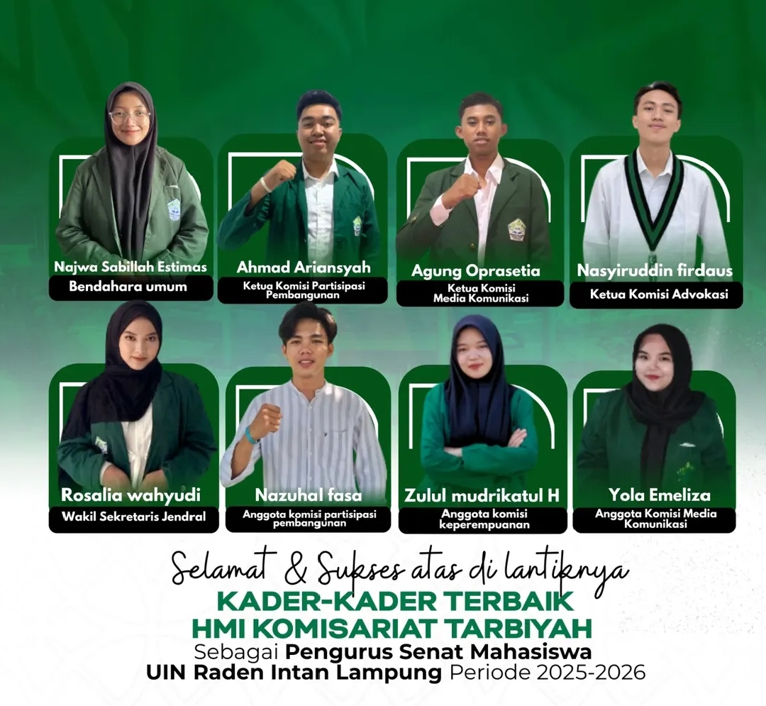Kader HMI Komisariat Tarbiyah UIN RIL Torehkan Prestasi, Resmi Dilantik sebagai Pengurus Senat Mahasiswa