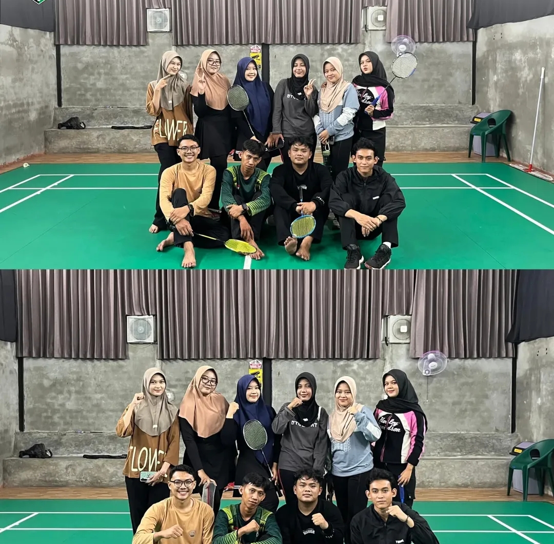 Semarak Kebersamaan di Lapangan, HMI Komisariat Tarbiyah UIN RIL Gelar Fun Match Badminton