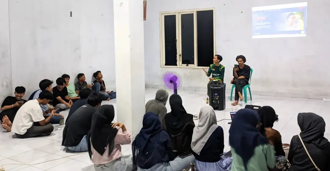 Hidupkan Spirit Kepahlawanan, HMI Komisariat Tarbiyah UIN RIL Gelar Nobar dan Kajian Film Lafran