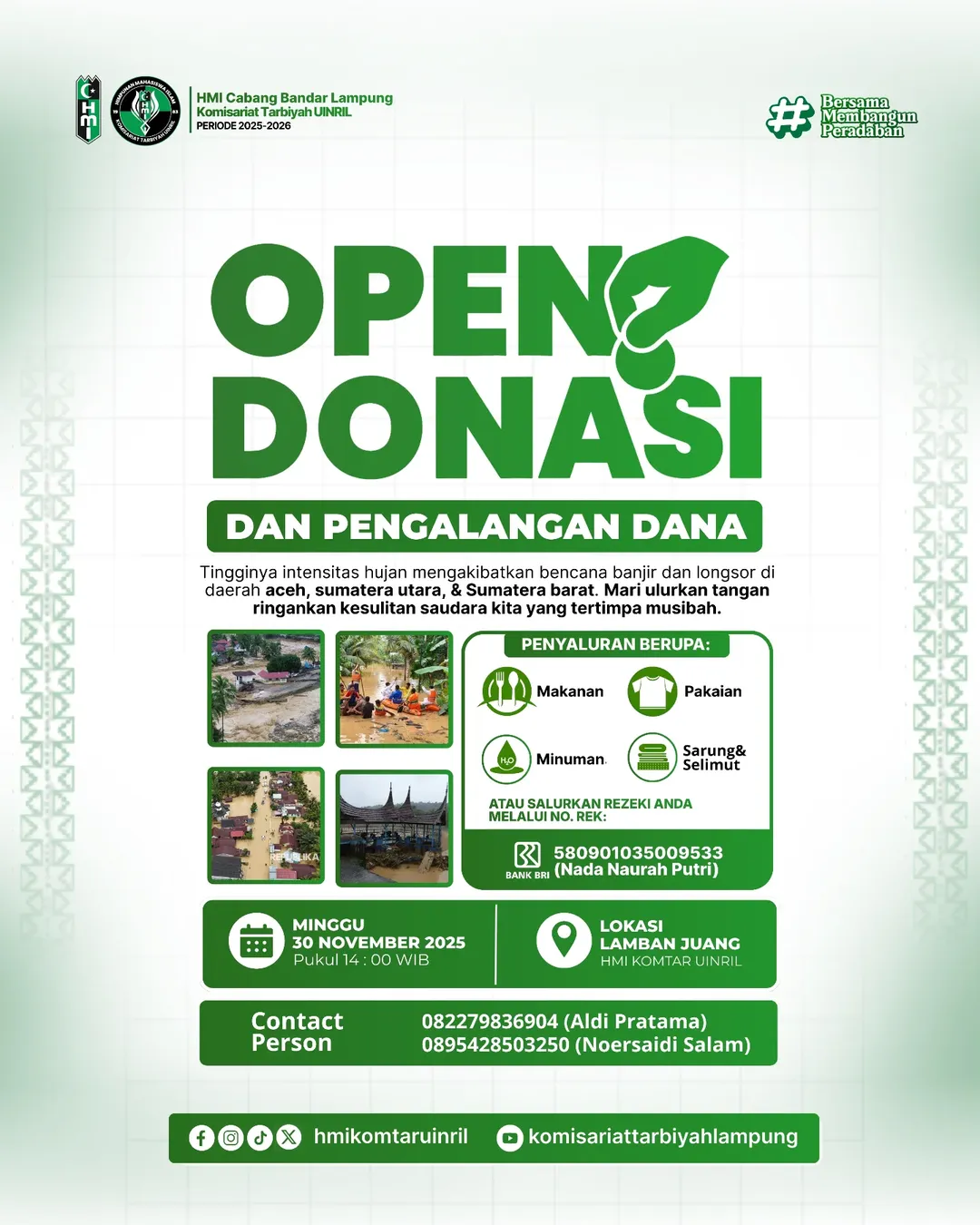 OPEN DONASI & PEGALANGAN DANA