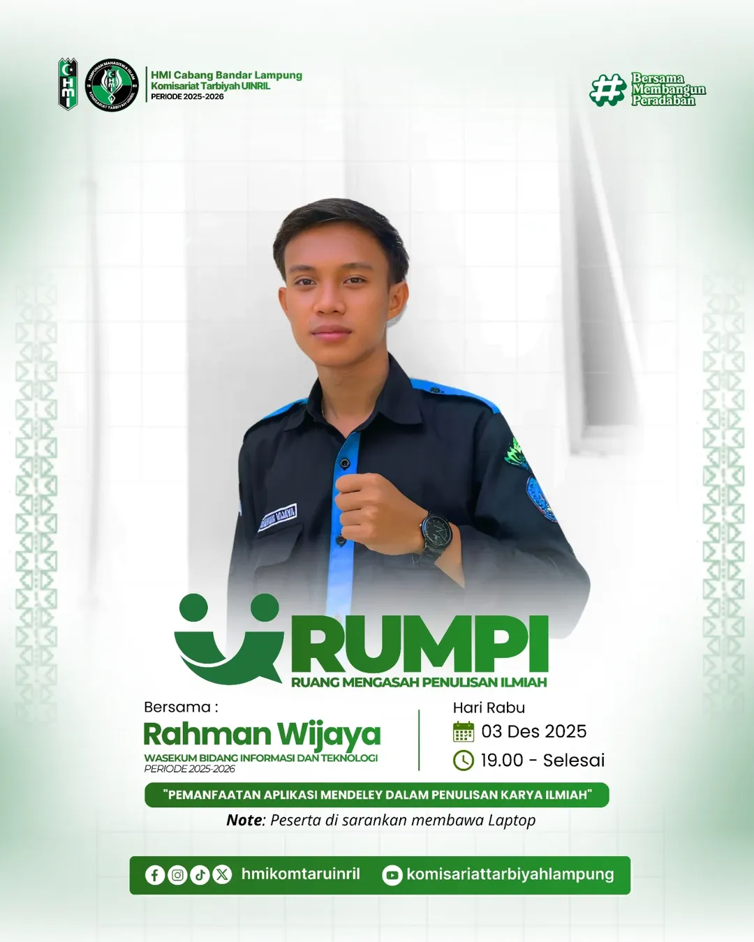  RUMPI Ruang Mengasah Penulisan Ilmiah